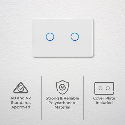 Deta 2 Gang Touch Activated Light Switch