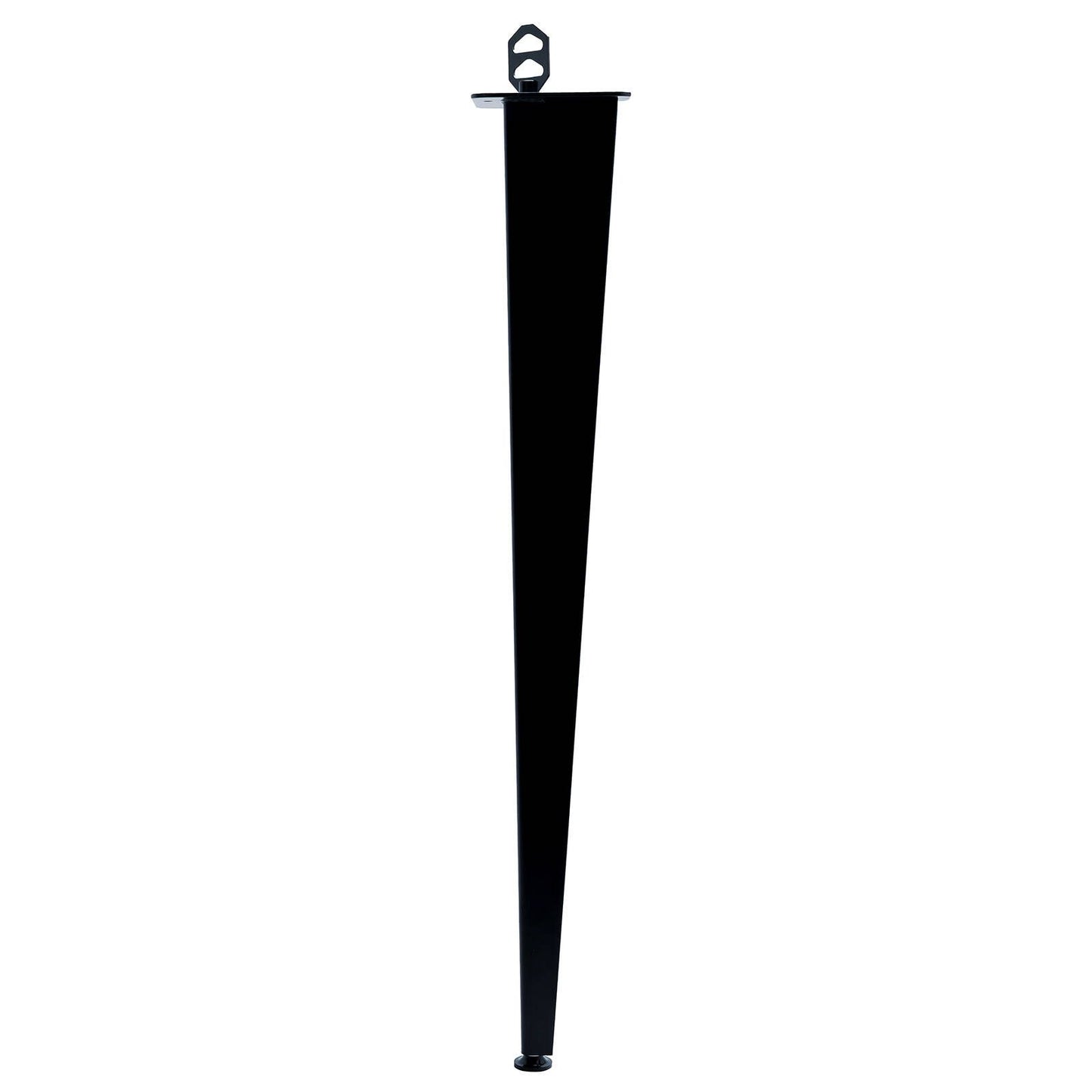 Taskmaster Corner Furniture Leg - 710mm - Black Steel