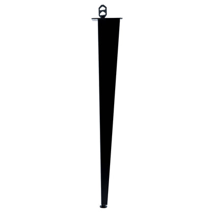 Taskmaster Corner Furniture Leg - 710mm - Black Steel