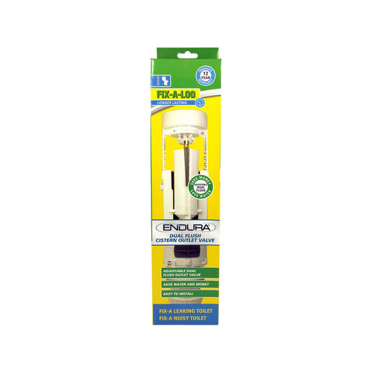 Fix a Loo Dual Flush Valve - 258-390mm - WaterMark Approved
