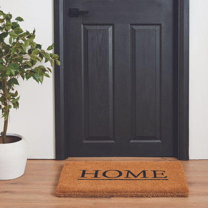 Madras Link Home Coir Door Mat - 50 x 80cm - Black