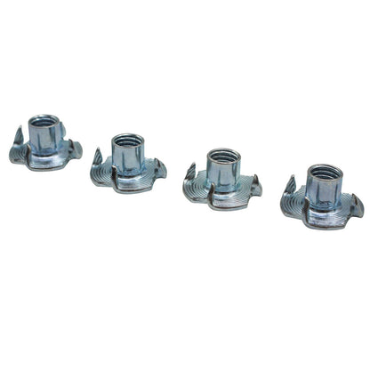 M8 Zinc Plated T Nut - 22.5mm x 11mm x 22.5mm - 4 Pack
