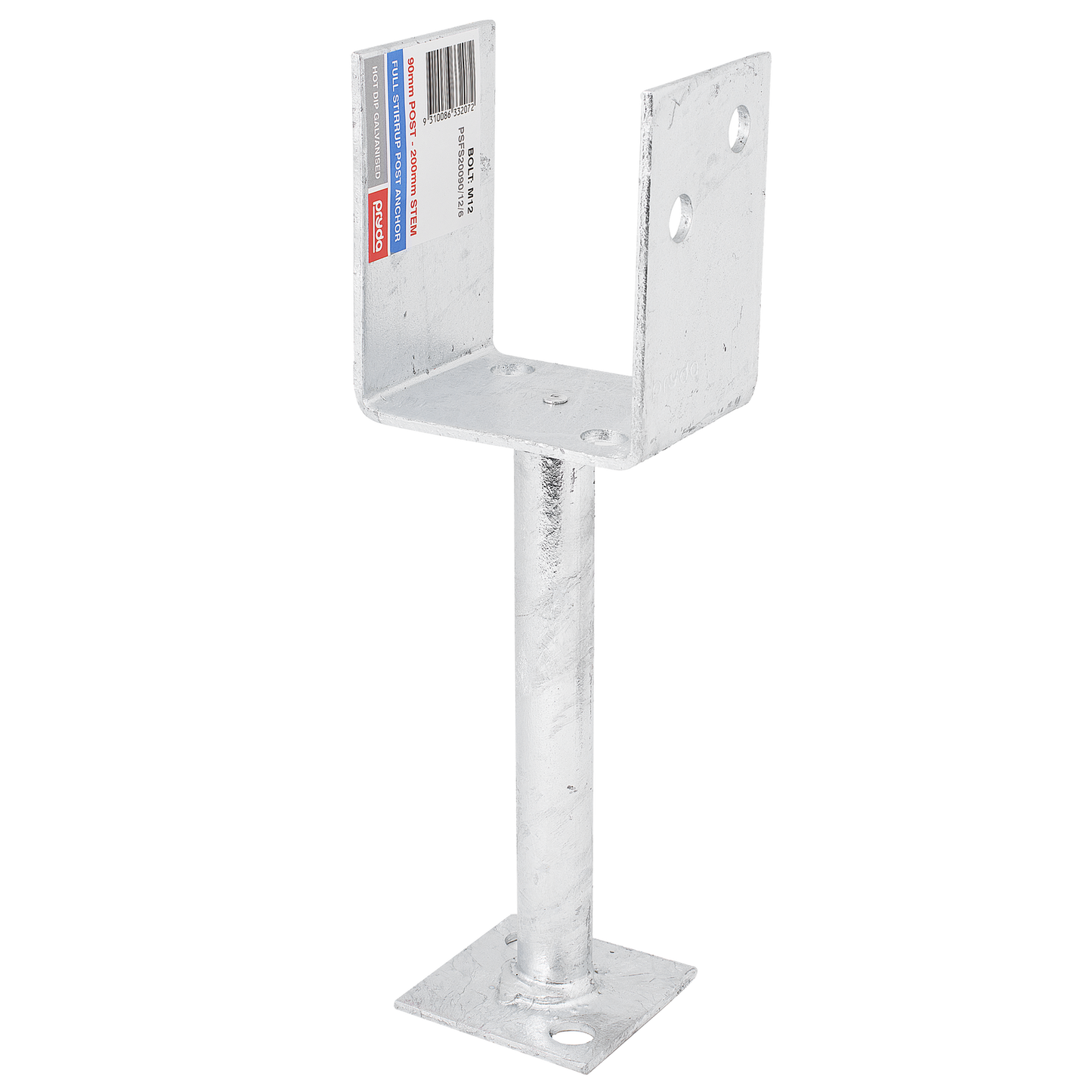 Pryda Full Stirrup Post Anchor - 200 x 90mm M10