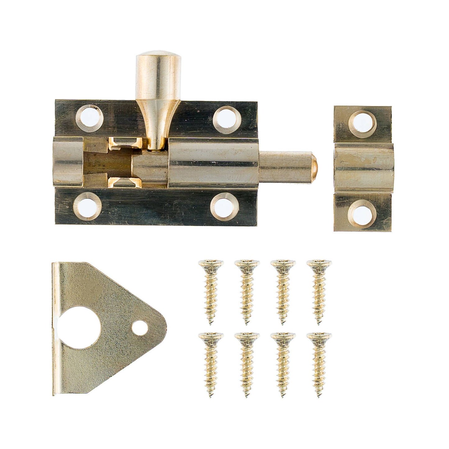 Taskmaster Barrel Bolt - 38mm - Polished Brass