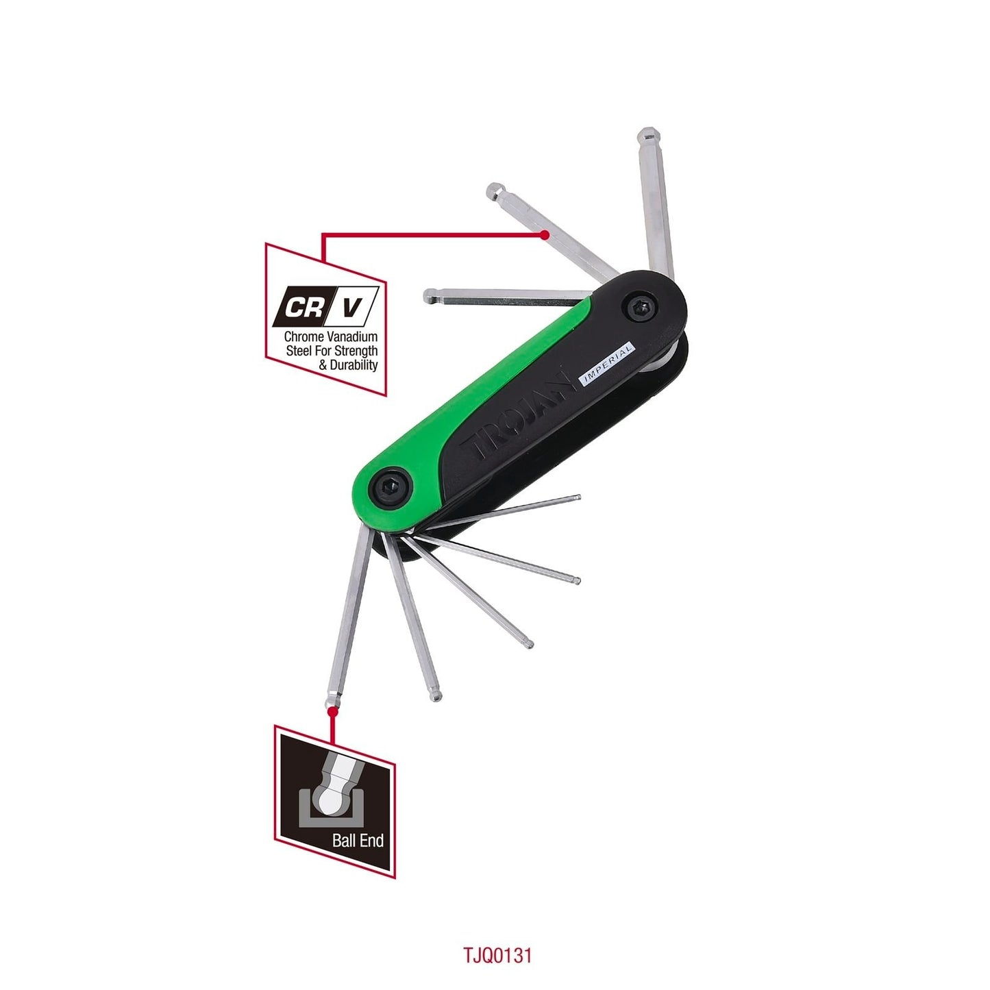 Trojan Hex Key Set - 8 Piece - 1/16" to 1/4"