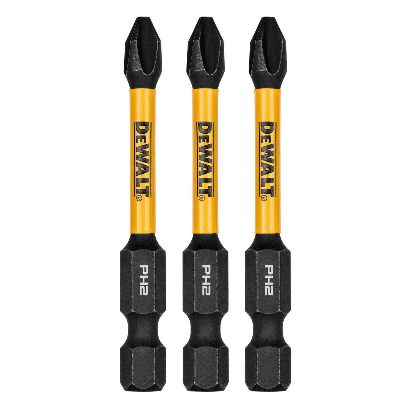 Dewalt Flextorq Screwdriver Bit - 57mm PH2 - 3 Pack