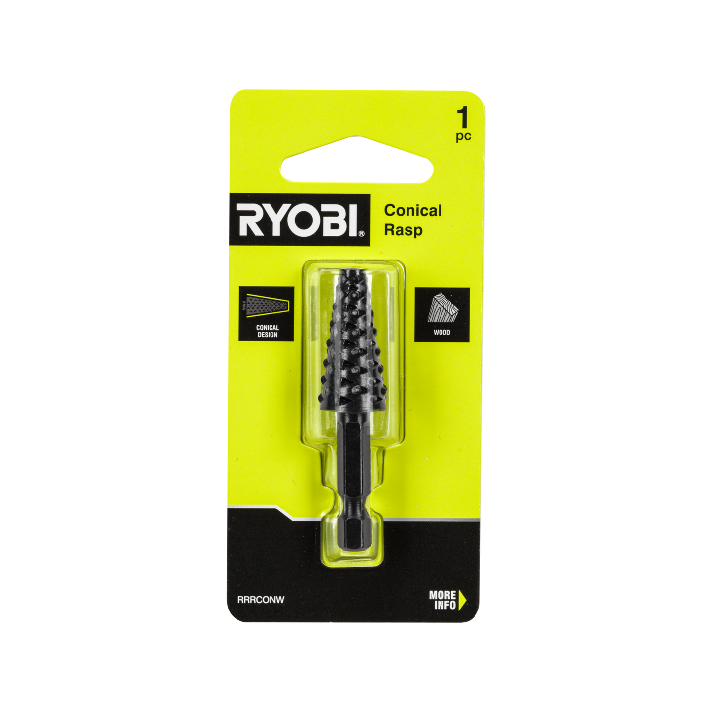 Ryobi Conical Wood Rasp - 60 x 14mm