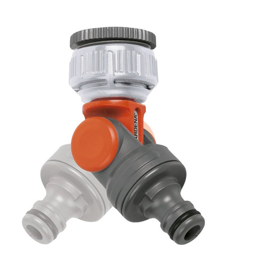 Gardena 13mm Angled Swivel Tap Connector - Suits 1" and 3/4" taps, G2999