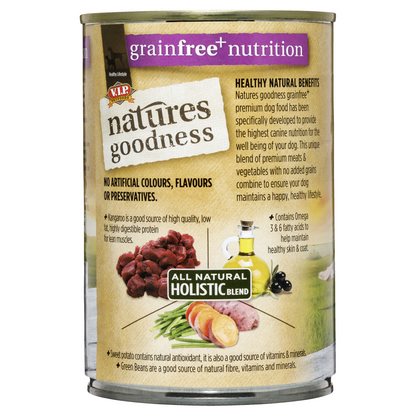 Natures Goodness Kangaroo Wet Dog Food - 400g - 12 Pack