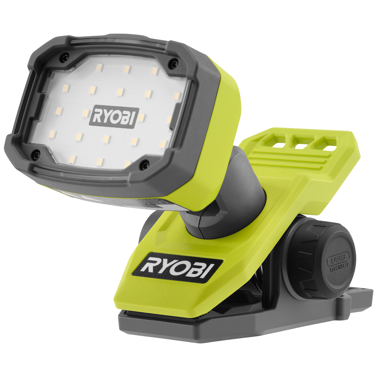 Ryobi USB Lithium Magnetic Clamp Light - 2Ah Kit