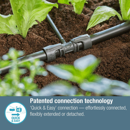 Gardena Micro Irrigation T Joint - 13mm to 4.6mm - 5 Pack