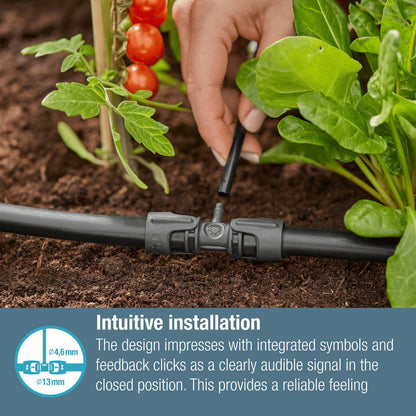 Gardena Micro Irrigation T Joint - 13mm to 4.6mm - 5 Pack
