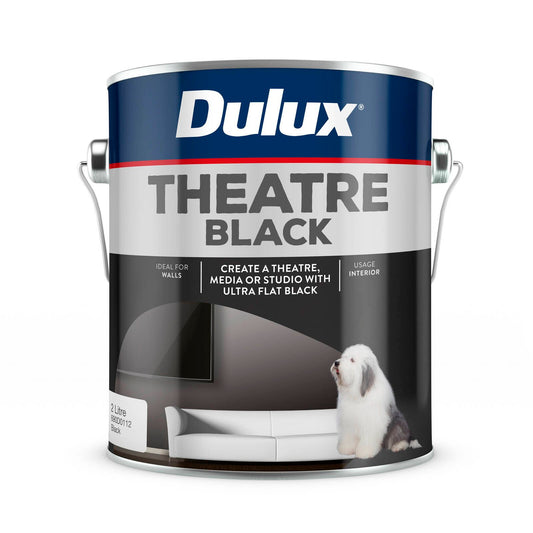 Dulux Design Theatre Black Paint - 2L
