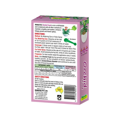 Manutec Orchid Food - 600g - Soluble Crystalline Powder - Growth Fertiliser