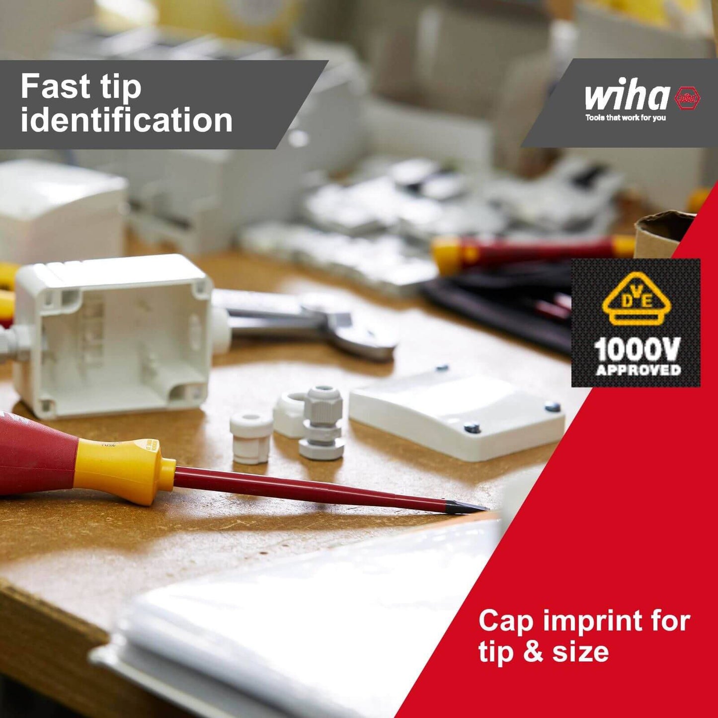 Wiha Phillips Screwdriver - PH2 x 100mm - Insulated