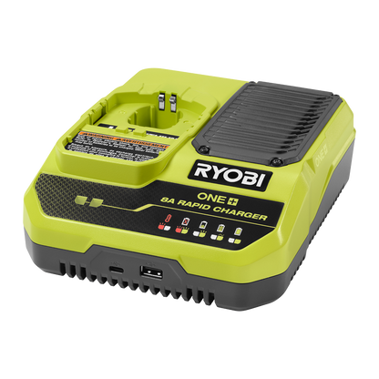 Ryobi ONE+ Rapid Charger - 8A - 160 x 65 x 210mm