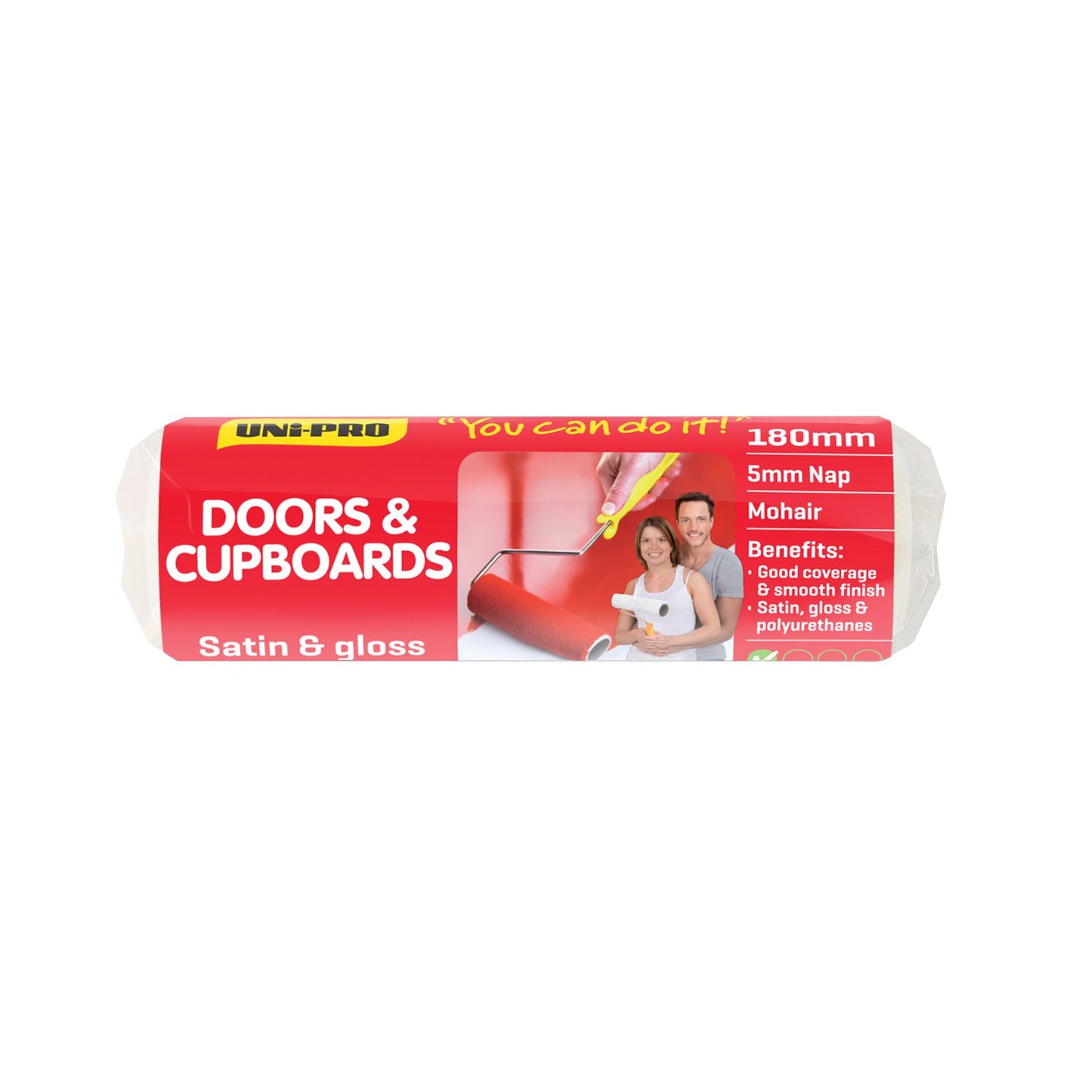 Uni Pro Door Trim Roller Cover - 180mm - 5mm Nap