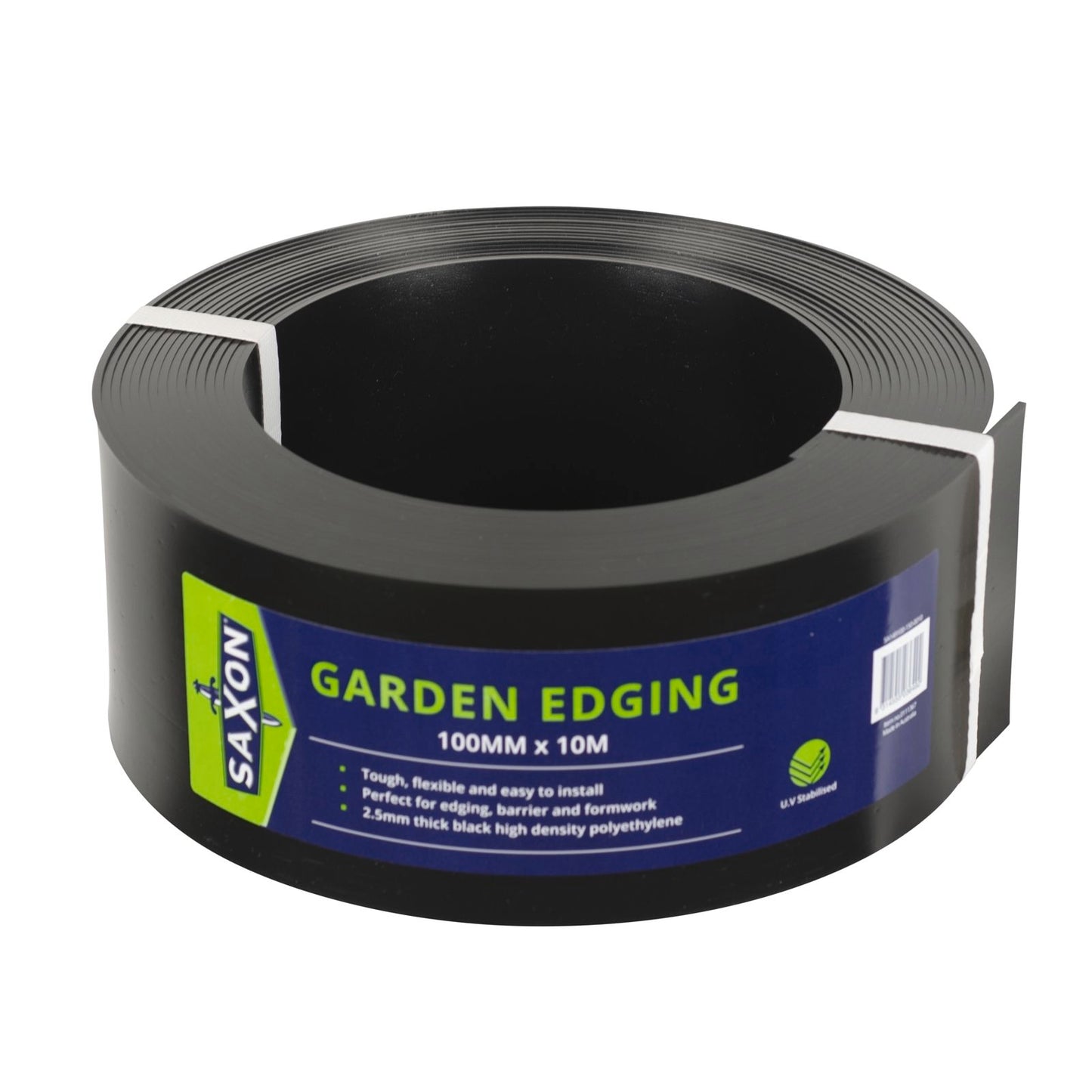 Saxon Black Garden Edging - 100mm x 10m