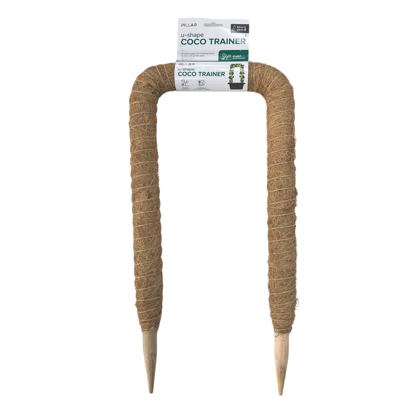 Pillar U Shape Coco Trellis Stake - 25 x 50cm