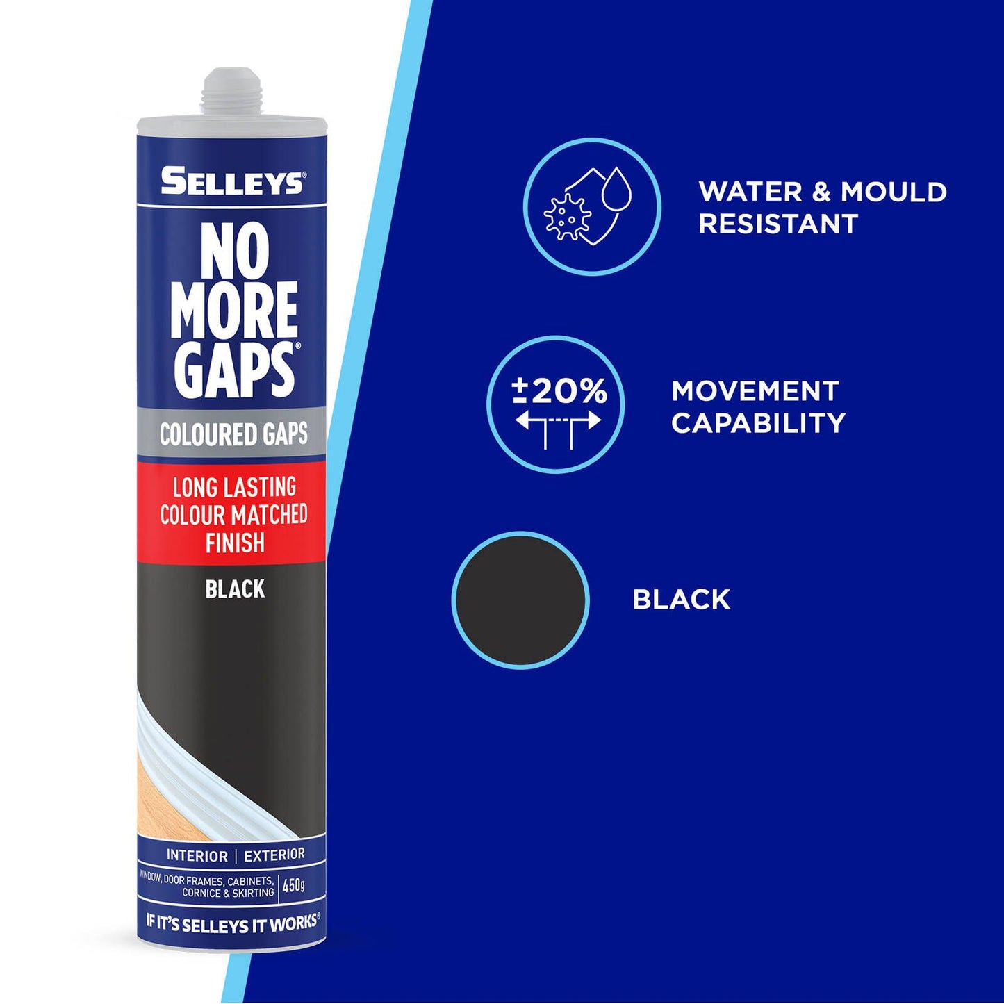Selleys No More Gaps - 450g - Black