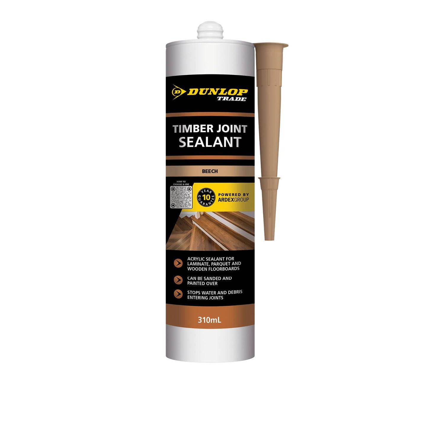 Dunlop Silicone Timber Joint Sealant - 310ml - Beech