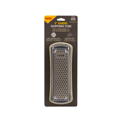 Smith's 6" Dual Grit Fine Diamond Stone - 400/1000