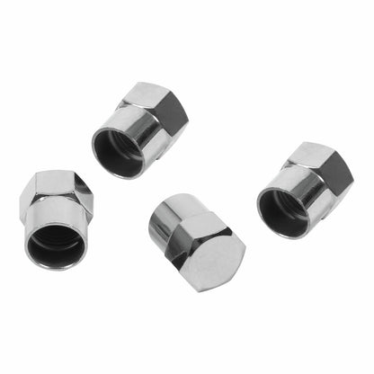 Trojan Valve Caps - 4 Pack - Chrome