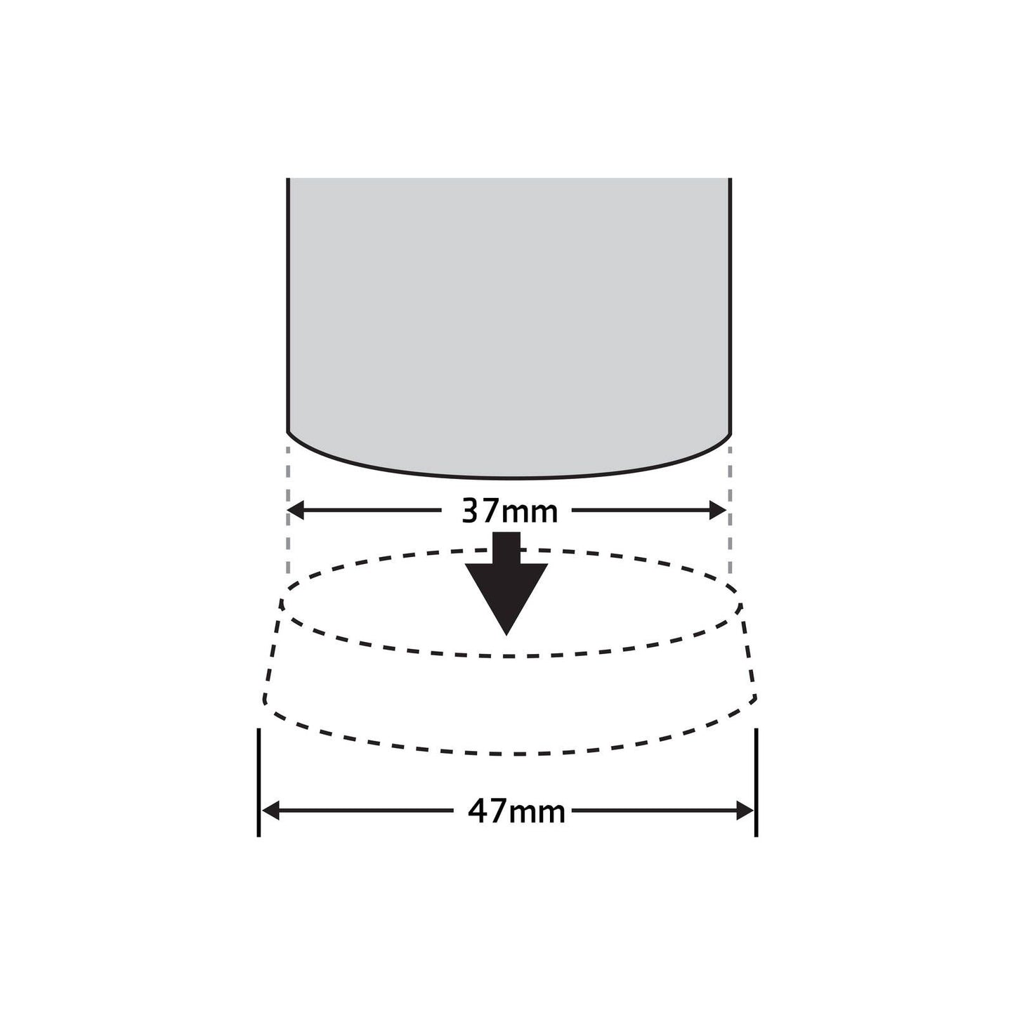 Surface Gard Castor Cups - 37mm - Brown - 4 Pack