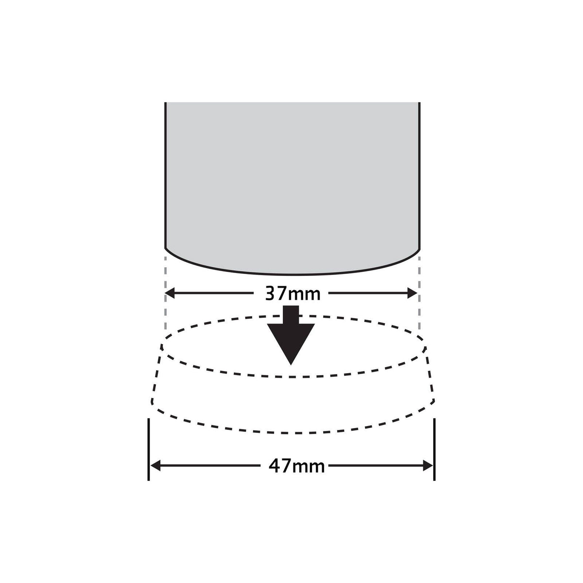 Surface Gard Brown Castor Cups 37mm 4 Pack