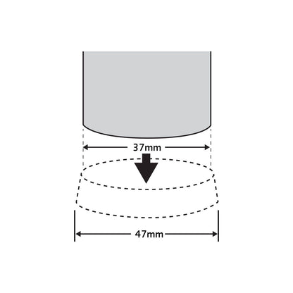 Surface Gard Castor Cups - 37mm - Brown - 4 Pack