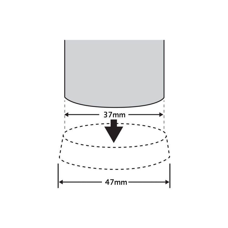 Surface Gard Brown Castor Cups 37mm 4 Pack
