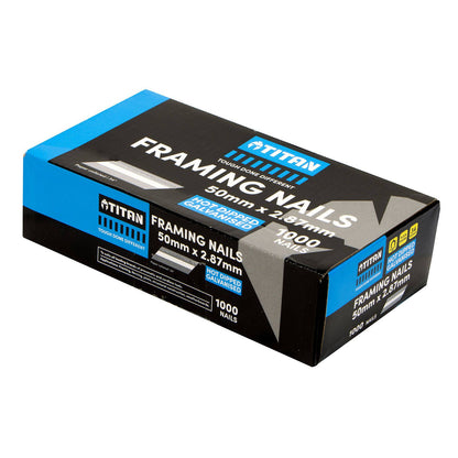 Titan Collated Framing Nails - 50mm - 1000 Pack