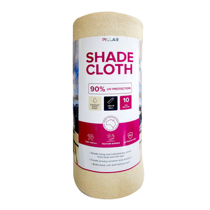 Pillar Shade Cloth - 83 x 10m - Classic Cream - 90% UV