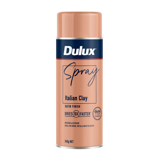 Dulux Satin Spray Paint - 340g - Italian Clay
