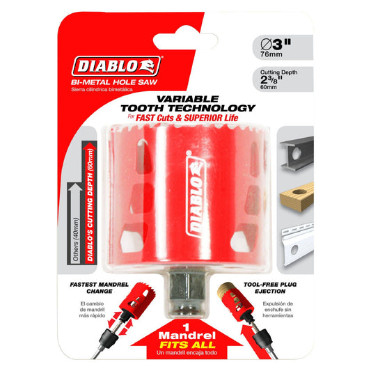 Diablo Bi Metal Hole Saw - 76mm