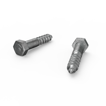 Zenith Hot Dip Galvanised Hex Head Coach Screws - M12 x 65mm - 12 Pack