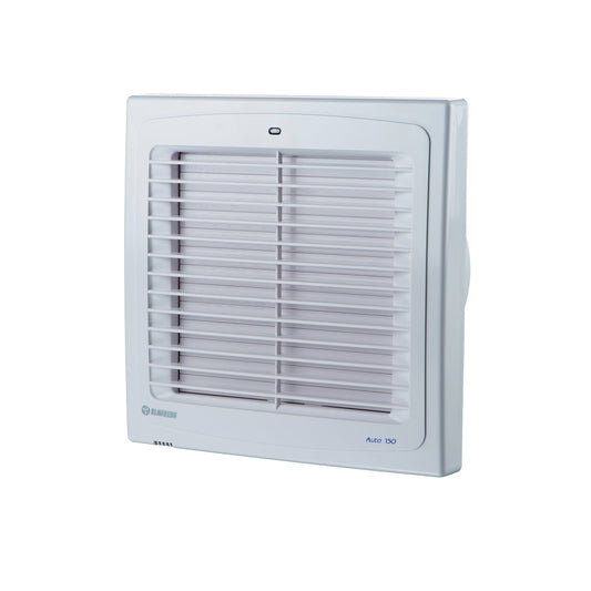 Blauberg 150mm White AUTO Wall / Ceiling Exhaust Fan With Automatic Shutters