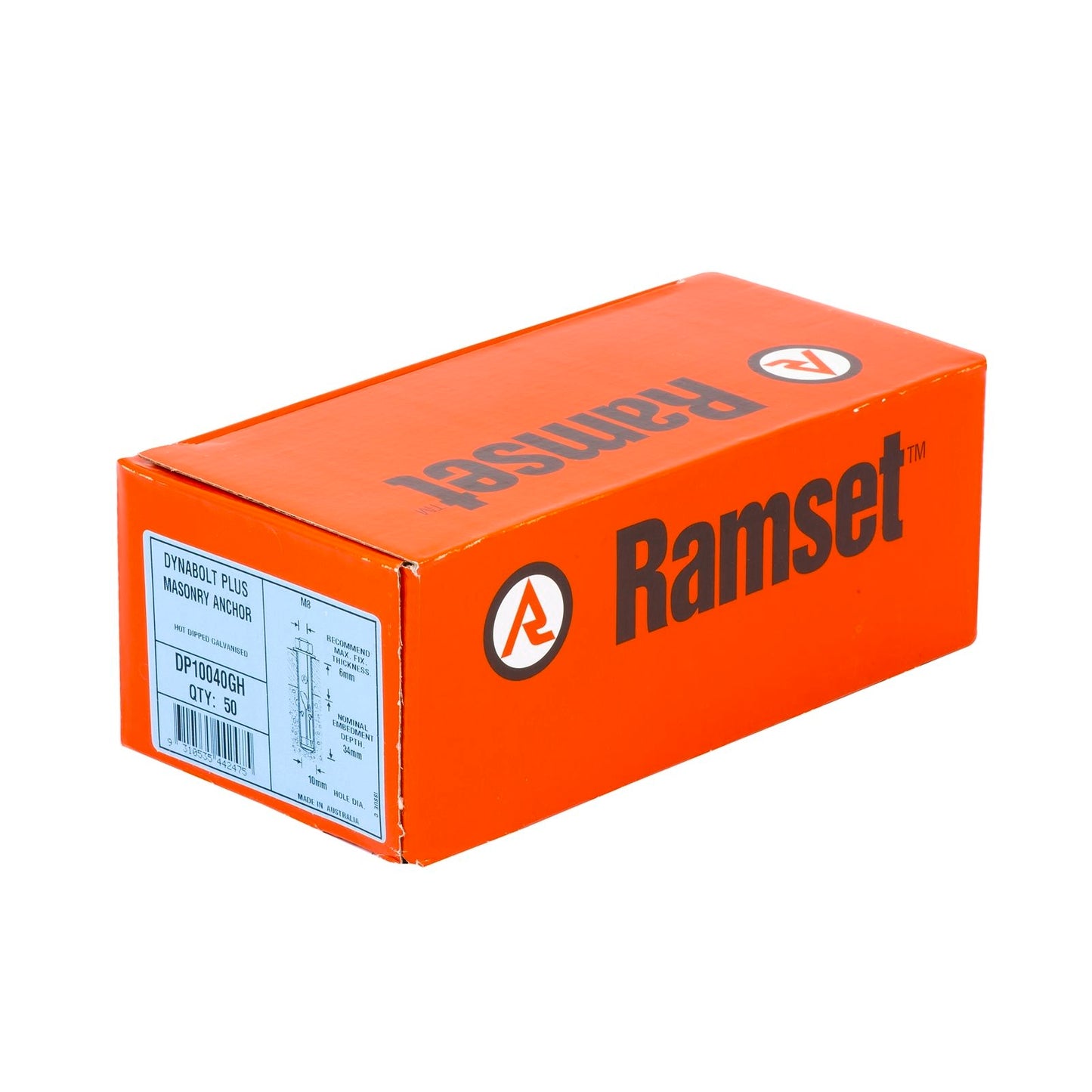Ramset DynaBolt Plus - 10mm - 50 Pack