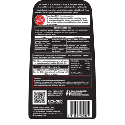 Richgro Black Marvel Rose Flower Food - 1L