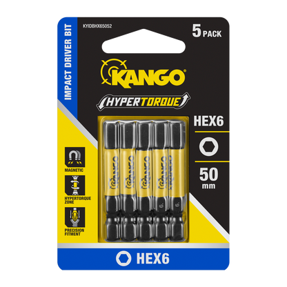 Kango Impact Driver Bit - 50mm HEX6 - 5 Pack