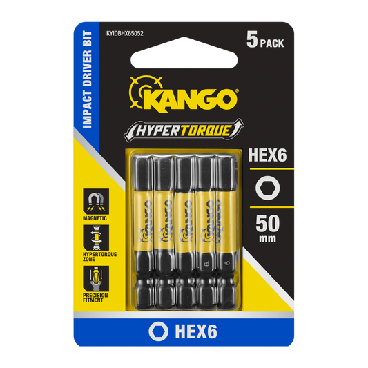 Kango Impact Driver Bit 50mm HEX6 5 Pack