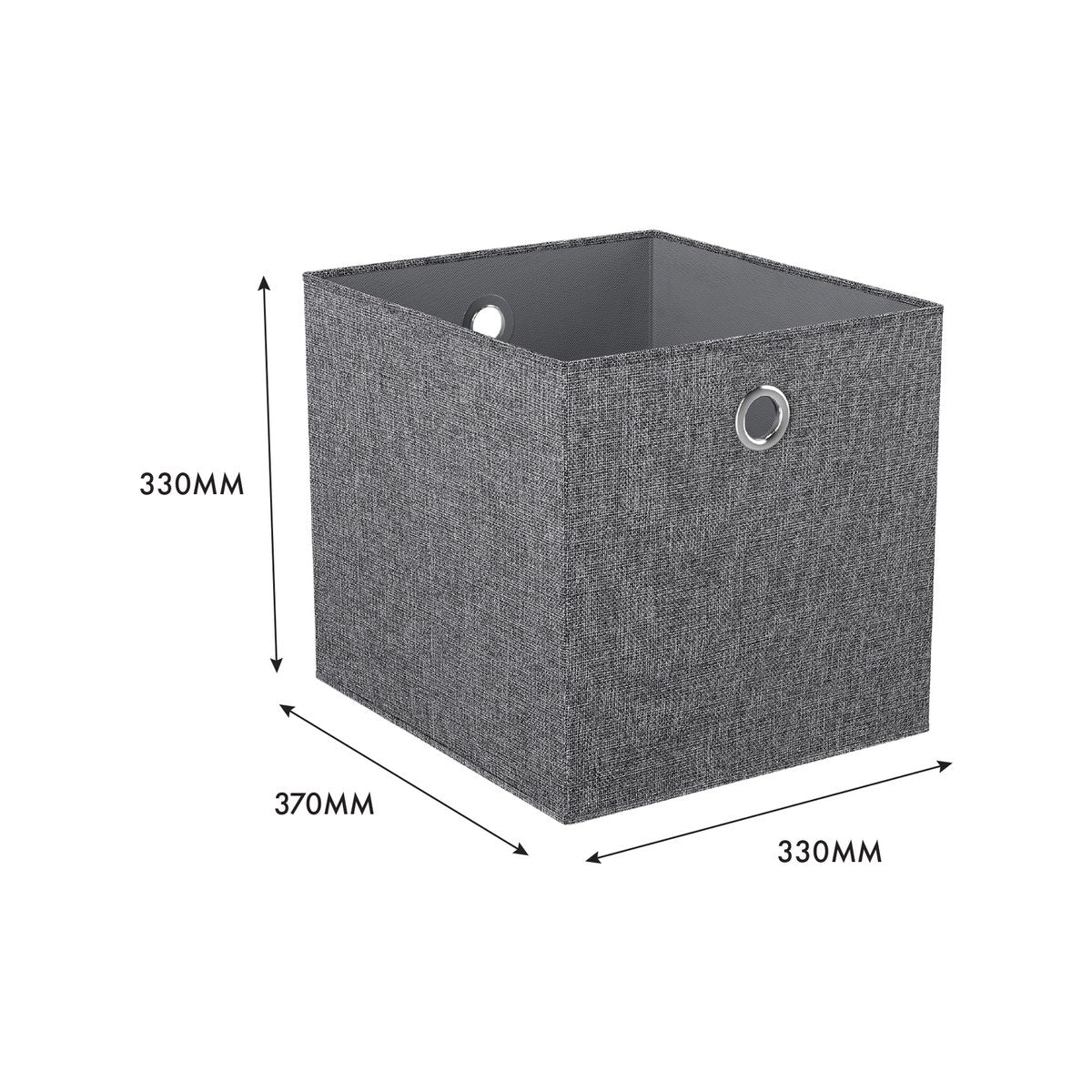 Flexi Storage Clever Cube - 330mm x 370mm - Woven Fabric - Silver