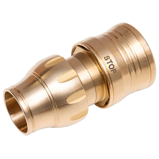 Gardena 13mm Brass Water Stop Hose Connector 9863-25