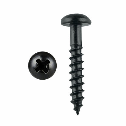 Pinnacle Black Round Timber Screw - 5 x 50mm - 20 Pack