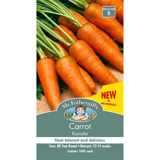Mr Fothergill Carrot Kuroda Seeds
