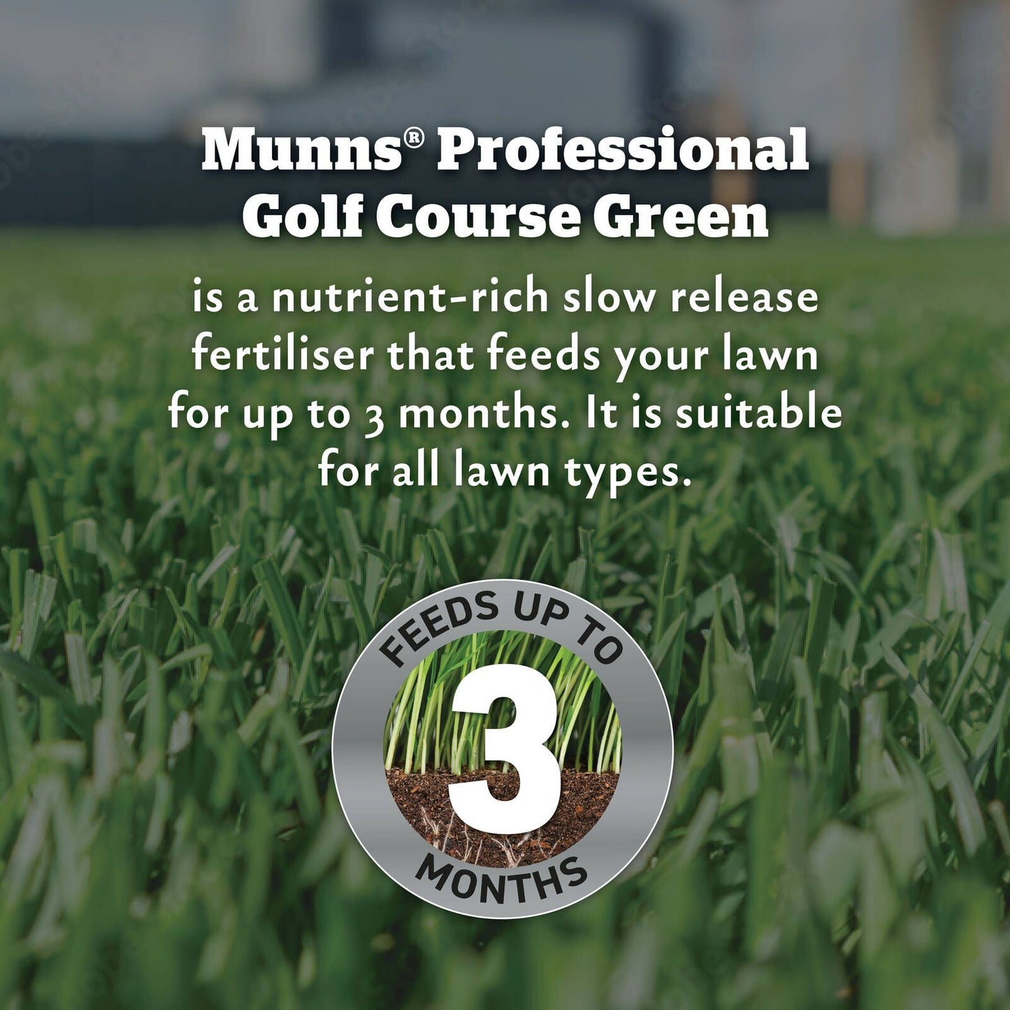 Munns Professional Golf Course Green Lawn Fertiliser - 2.4L