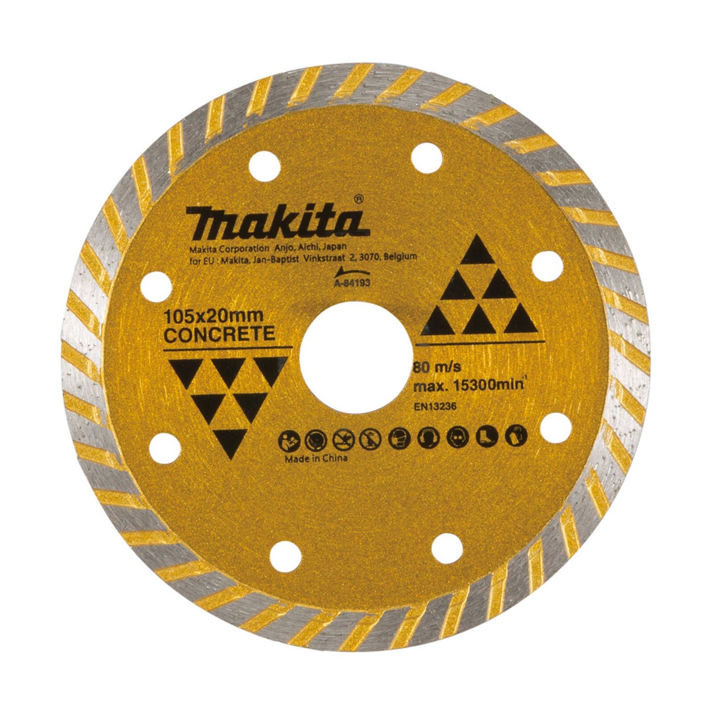 Makita Diamond Blade Turbo Rim - 105mm - Economy - 84193
