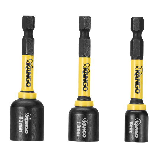 Kango HYPERTORQUE Magnetic Nut Setters 65mm M5,M6,M8 - 3 Pack