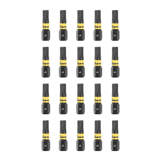 Kango Impact Driver Insert Bits 25mm HEX5 20 Pack