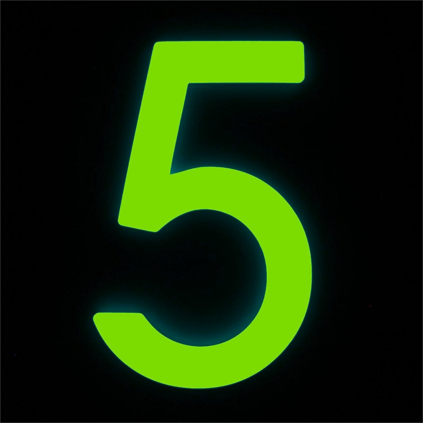 Sandleford Glow In Dark House Number 5 - 90mm